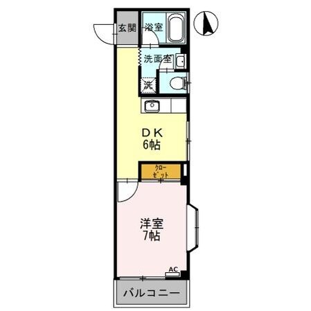 カナルシャトーＤ７の物件間取画像